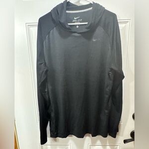 MENS NIKE DRI FIT HOODED LONG SLEEVE
